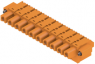 Buchsenleiste, 10-polig, RM 7.62 mm, gerade, orange, 1230310000
