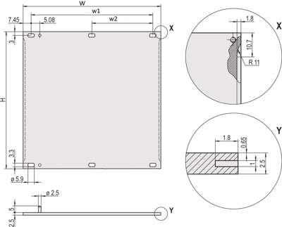 30846-676 SCHROFF Gehäusezubehör