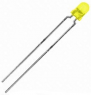 LED, THT, Ø 3 mm, gelb, 585 nm, 1 mcd bis 0.002 cd, 50°, TLLY4401