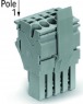 1-Leiter-Federleiste, 1-polig, RM 5.2 mm, 0,75-4,0 mm², AWG 18-12, gerade, 24 A, 690 V, Push-in, 2022-101/122-000