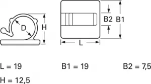 151-13020 HellermannTyton Kabelhalter