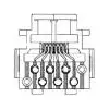 216000-1 AMP Modularsteckverbinder