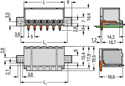 2092-1424/205-000 WAGO PCB Connection Systems Image 2