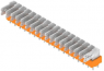 Leiterplattenklemme, 18-polig, RM 5 mm, 0,2-2,5 mm², 15 A, Flachstecker, orange, 9511570000
