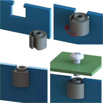 SEI-2 ESSENTRA COMPONENTS Leiterplattenbefestigung Bild 4