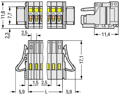 733-108/037-000 WAGO PCB Connection Systems Image 2