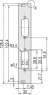 Frontplatte, U-Profil, geschirmt, D-Sub-Ausbrüche,3 HE, 4 TE, 2 x 15 Pin