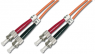 LWL-Duplex-Patchkabel, ST auf ST, 1 m, OM2, Multimode 50/125 µm