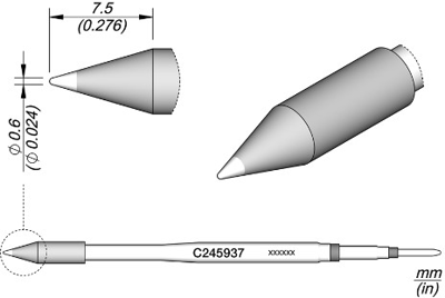 C245937 JBC Lötspitzen, Entlötspitzen und Heißluftdüsen Bild 1