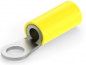Isolierter Ringkabelschuh, 2,62-6,64 mm², AWG 12 bis 10, 5 mm, gelb