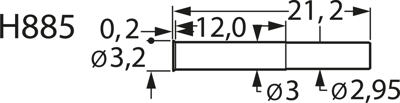 H885KB Feinmetall Zubehör für Prüfstifte