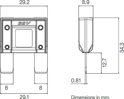 343435 MTA Automotive Blade Fuses Image 2