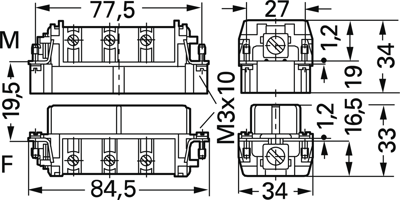 09310062701 Harting Contact Inserts Image 2