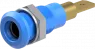 4 mm socket, plug-in connection, mounting Ø 8.1 mm, blue, 64.3040-23