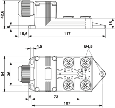 1412058 Phoenix Contact Sensor-Actuator Distribution Boxes Image 3