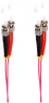 LWL-Duplex-Patchkabel, ST auf ST, 10 m, OM4, Multimode 50/125 µm