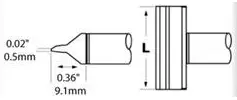 CFV-BL100 METCAL Lötspitzen, Entlötspitzen und Heißluftdüsen Bild 2