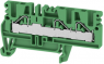 Durchgangsklemme, Push-in-Anschluss, 0,5-4,0 mm², 3-polig, 32 A, 8 kV, grün, 1026980000