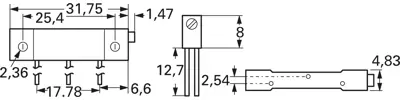 3059Y-1-102LF Bourns Electronics GmbH Trimmpotentiometer Bild 2