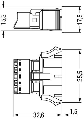 890-2105/006-000 WAGO Device Connectors Image 2