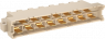 Messerleiste, Typ H15, 15-polig, z-d, RM 2.54 mm, Flachstecker, gerade, vergoldet, 414574