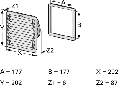 FILTERMATTE FÜR PF 32000 Pfannenberg Lüfterzubehör Bild 5