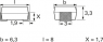 Kaltleiter, 13 Ω (13R), 120 °C, 25 %