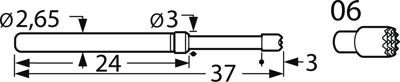 F79606B230G300 Feinmetall Prüfstifte