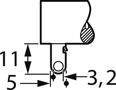 ZDFL 21X120B 10% 1K0 KRAH Bedrahtete Widerstände Bild 2