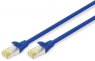 Patchkabel, RJ45-Stecker, gerade auf RJ45-Stecker, gerade, Cat 6A, S/FTP, LSZH, 7 m, blau