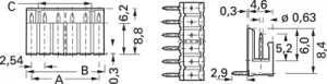 828549-2 AMP PCB Connection Systems