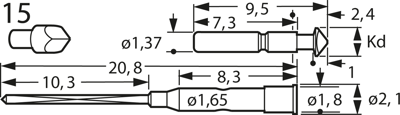 F67015B200G085 Feinmetall Prüfstifte