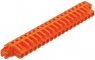 Buchsenleiste, 19-polig, RM 5.08 mm, abgewinkelt, orange, 232-279/031-000