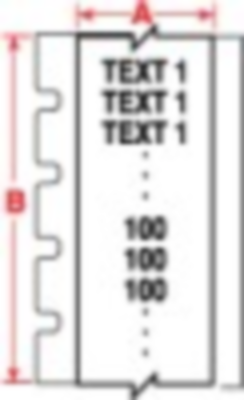 M61C-500-483 Brady Farbrollen, Schriftbänder