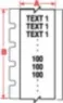 M61C-500-483 Brady Farbrollen, Schriftbänder