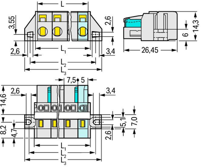 721-208/027-000 WAGO PCB Connection Systems Image 2