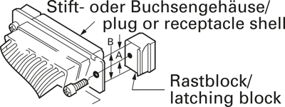 5745007-1 AMP Zubehör für D-Sub Steckverbinder, USB Steckverbinder, PC Steckverbinder