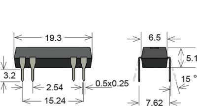 DIP05-2A72-21D Standex Electronics Reed Relays Image 2