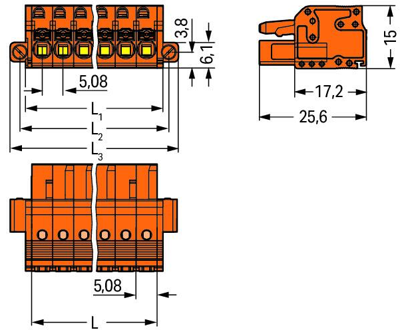 2231-307/107-000 WAGO PCB Connection Systems Image 2