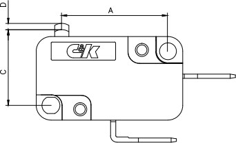 TF325CFP0040Y C & K Schnappschalter Bild 2