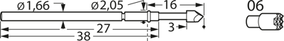 F78606B200G150 Feinmetall Prüfstifte