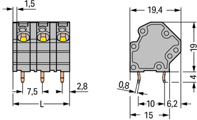 745-3160 WAGO PCB Terminal Blocks Image 2