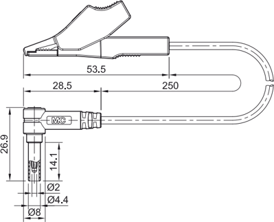 68.9517-02521 Stäubli Electrical Connectors Messleitungen Bild 2