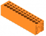 Leiterplattenklemme, 12-polig, RM 5 mm, 0,12-2,5 mm², 20 A, Federklemmanschluss, orange, 1330550000