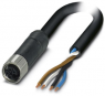 Sensor-Aktor Kabel, M12-Kabeldose, gerade auf offenes Ende, 4-polig, 1.5 m, PUR, schwarz, 16 A, 1425073