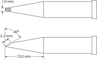 GT4-HF6010V METCAL Lötspitzen, Entlötspitzen und Heißluftdüsen