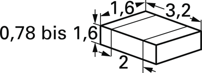 C1206C155K3RAC7800 Kemet Keramik Kondensatoren Bild 2