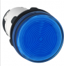 Meldeleuchte, beleuchtbar, Bund rund, blau, Einbau-Ø 22 mm, XB7EV66P