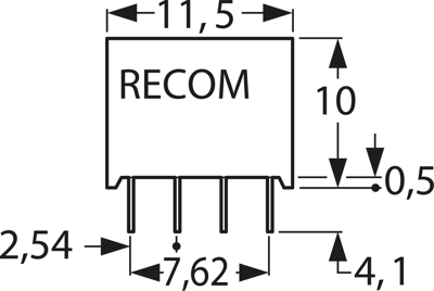 ROE-0505S RECOM DC/DC-Wandler Bild 2