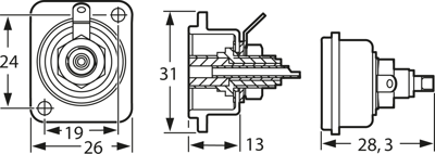 NF2D-B-4 Neutrik Cinchsteckverbinder Bild 2